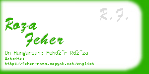 roza feher business card